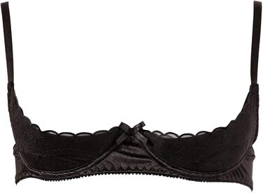 Бюстгальтер Cottelli Collection, з вишивкою, чорний, 85C