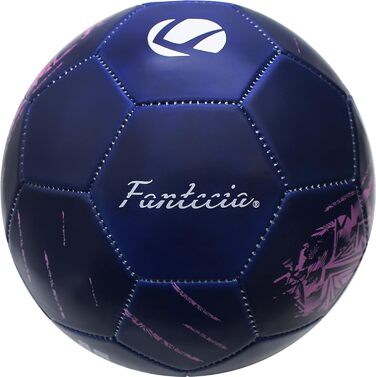 Спортивний футбольний м'яч Fantecia, розмір 5, офіційна ігрова вага Молодіжний та дорослий професійний тренувальний футбольний м'яч з насосом для критого приміщення на відкритому повітрі темного кольору