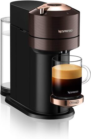 Кавова капсульна машина преміум-класу Nespresso De'Longhi ENV 120.BWAE Vertuo Next з піноутворювачем молока, коричнева