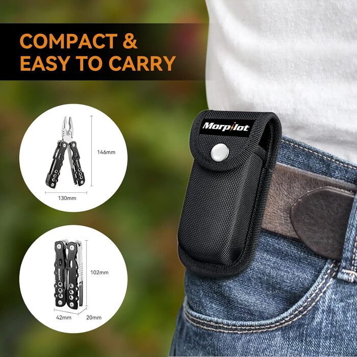 Мультитул morpilot, складні багатофункціональні плоскогубці з нержавіючої сталі 25 в 1, мультитул, мультитул як різак, відкривачка
