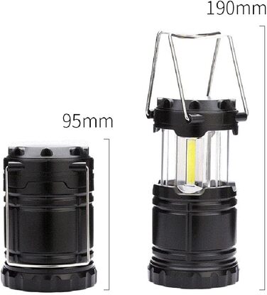 Міні COB лампа для намету світлодіодний портативний ліхтар телескопічний ліхтарик кемпінговий ліхтарик водонепроникний аварійний ліхтарик з живленням від A, 4 шт.