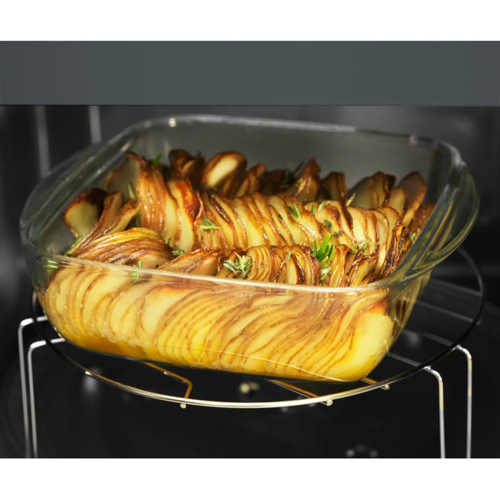 Окремо стояча мікрохвильова піч AEG / MFB252DB / гриль / 25 л/розморожування / 900 Вт/LED-підсвічування/Чорний