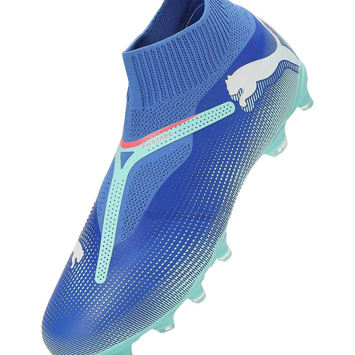 Футбольні бутси PUMA Unisex Future 7 Match Ll Fg/Ag 45 EU Bluemazing Puma White Electric Peppermint