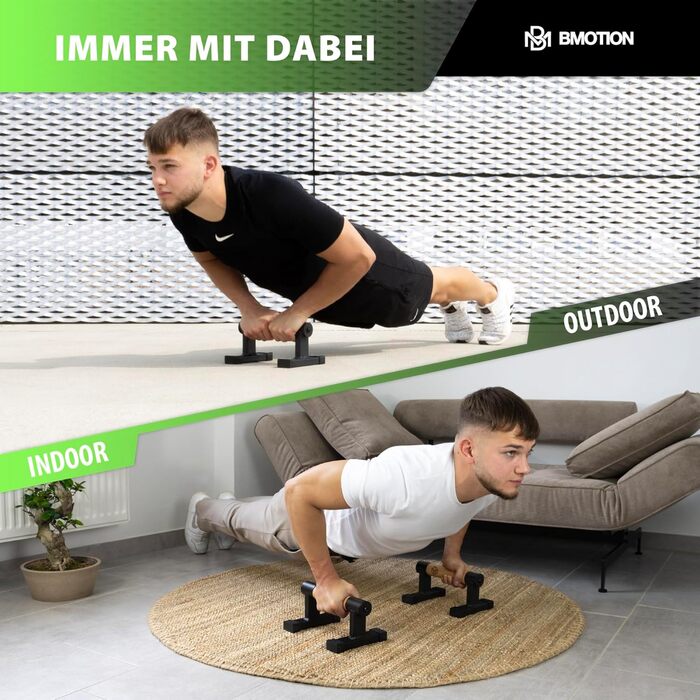 Дерев&39яні паралелети Mller & Blum, нековзні ручки для віджимань, високоякісне обладнання для калістеніки для використання в приміщенні та на вулиці, силові тренування з грифом для віджимань, міцні ручки для стійки на руках, віджимання