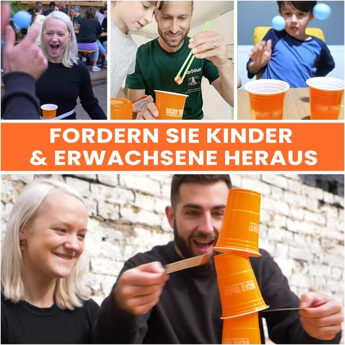 ІГРИ НА РИНВАХ Beat That Настільна гра, Ігри для вечірок для дорослих, Шалена гра шалених випробувань, Ігри для вечірок, Сімейні ігри - Основна гра для веселих подарунків