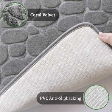 Комплект килимків для ванної, 4 предмети, килимок для ванної, нековзний, можна прати, килимок для ванної з піни з ефектом пам&39яті, комплект килимків для ванної, комплект для ванної з 4 предметів (темно-сірий)