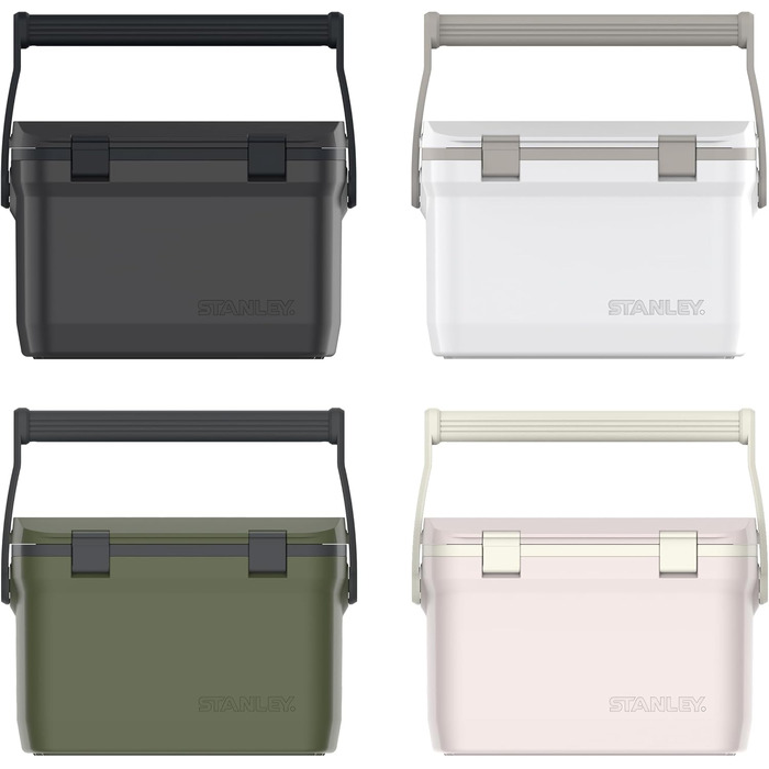 Вуличний холодильник Stanley 1913 Adventure 6,6 літрів Polar - Маленький кемпінговий холодильник - Без бісфенолу А - Кришка також функціонує як сидіння - Міцний ізольований бокс без електрики - Герметичний 15,1 л, хакі
