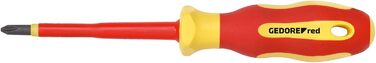 Набір викруток GEDORE red 12 предметів (VDE), плоскі та хрестоподібні, з індикатором напруги, інструмент R38002012