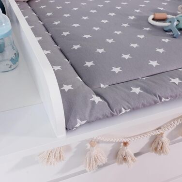 Пеленальний килимок Puckdaddy Frida - 65x75 см, пеленальний килимок зі 100 бавовни, перевірений за стандартом OEKO-TEX, з візерунк