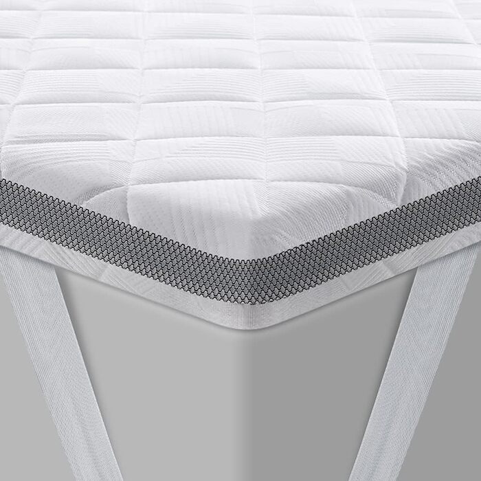 Гелевий топпер BedStory 180x200см H3/H4 висотою 7,5 см серцевина з холодної піни, дихаючий 3D сітчастий чохол, зручний наматрацник для пружинного ліжка та незручних ліжок диван-ліжко 180X200 см H3/H4