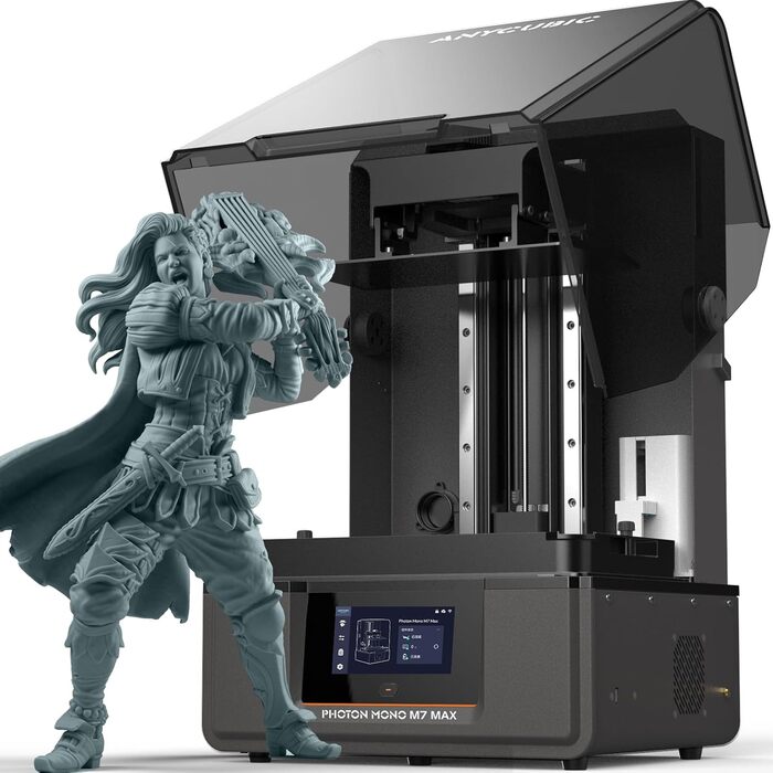 Принтер ANYCUBIC Photon Mono M7 MAX Resin, великий полімерний принтер 13,6 дюймів 7K із COB LighTurbo 3.0, конструкцією кришки на