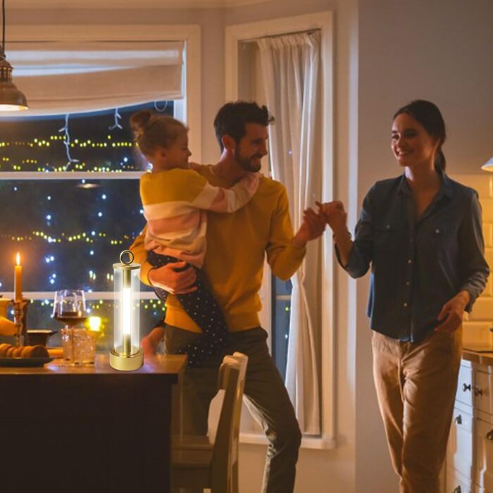 Ліхтар для кемпінгу Підвісний яскравий світлодіодний ліхтар з 3 режимами, акумуляторний USB 2000 мАг, світлодіодний кемпінговий ліхтар до 18 годин - для дому, кімнати, спальні, на відкритому повітрі, походів, скелелазіння, подорожей, ночі, золотий