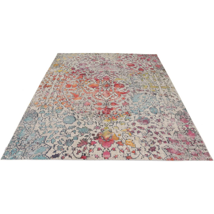 Калейдоскоп, Килим, Середній ворс, 240 x 300 см, Прямокутний, Сучасний, Oeko-Tex Standard 100, Поліпропілен, Передпокій, Спальня,