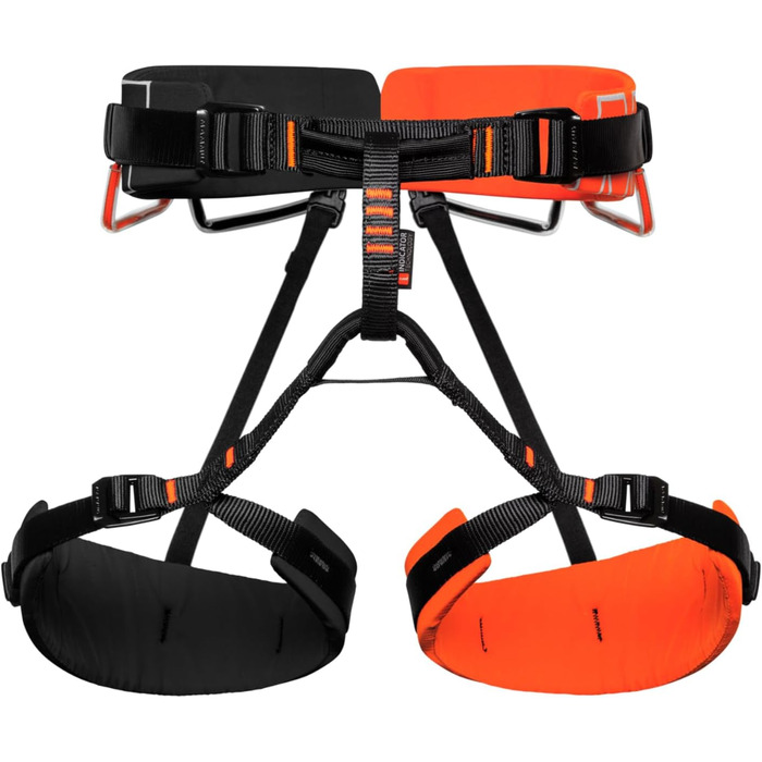 Ремінь Mammut 4 Slide Harness Klettergurt XS-M яскраво-помаранчевий-чорний