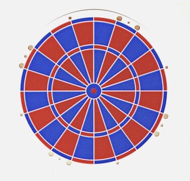 Мішень для дартсу/змінне коло для метання з 82 сегментами для дартсу, підходить для дартсу Lwen Tournament HB8 HB9, SM94 SM96