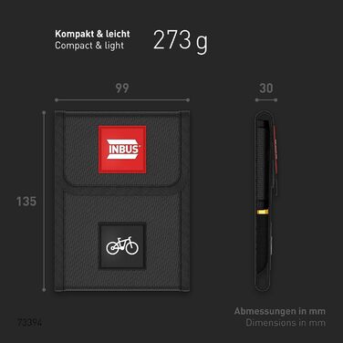 Велосипедний набір INBUS 73394 із 10 предметів, 28 мм, TX10TX30, із кольоровою ручкою ColorGrip і кульковою головкою Зроблено в Німеччині