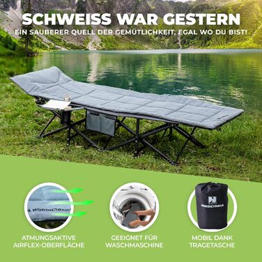 Килимок для похідного ліжка 190 x 70 см, кемпінговий матрац, супер м&39який, кемпінговий матрац, килимок для ліжка та матраца, похідне ліжко, килимок для вулиці, гостьового ліжка та рибальського ліжка 190 x 70 см, сірий