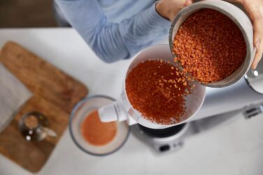 Борошномельний верстат Kenwood KAX941PL (аксесуар для кухонного комбайна, підходить для всіх кухонних комбайнів Chef і kMix, сталевий подрібнювач), білий