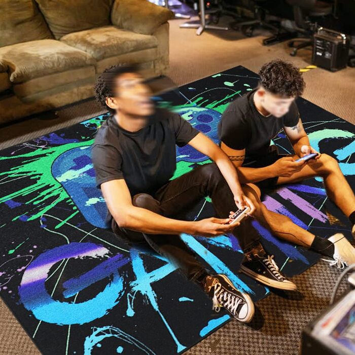 Килимок для ігрового контролера Capslpad 100x160см нековзний барвистий ігровий килимок з коротким ворсом друковані килимки для геймерів