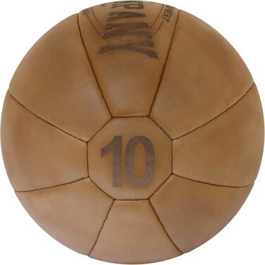 Шкіряний медичний м&39яч Bad Company Vintage з кроком ваги 10 Міцний м&39яч виготовлений з високоякісної натуральної шкіри коричневого або чорного кольору 1-10 кг 10 кг коричневого кольору