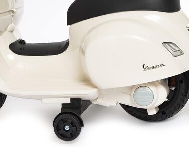 Дитячий електромотоцикл 6 вольт Vespa електричний дитячий самокат від Babycar зі спинкою - електричний дитячий самокат Vespa з нож