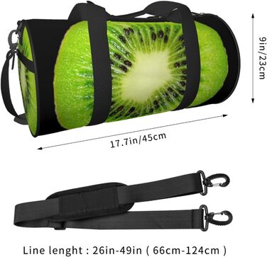 Спортивна сумка для подорожей Киві, чорна, універсальний розмір