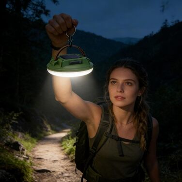 Ліхтар для кемпінгу Світлодіодний з індикатором заряду батареї та водонепроникний портативні кемпінгові ліхтарі на сонячній енергії для використання в приміщенні та на вулиці, для походів, риболовлі, роботи, дому, саду, зелені насадження