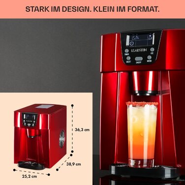 Л Ice Cube Machine & Dispenser для води на 12 кг великих кубиків і кубиків льоду, Fast Mini, Ice Cube Maker із сигналізацією, 2