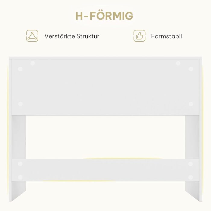 Письмовий стіл з шухлядами, комп&39ютерний стіл, офісний стіл, ПК-стіл для дітей та спалень з мінімалістичним дизайном, 100x50x75 см, білий