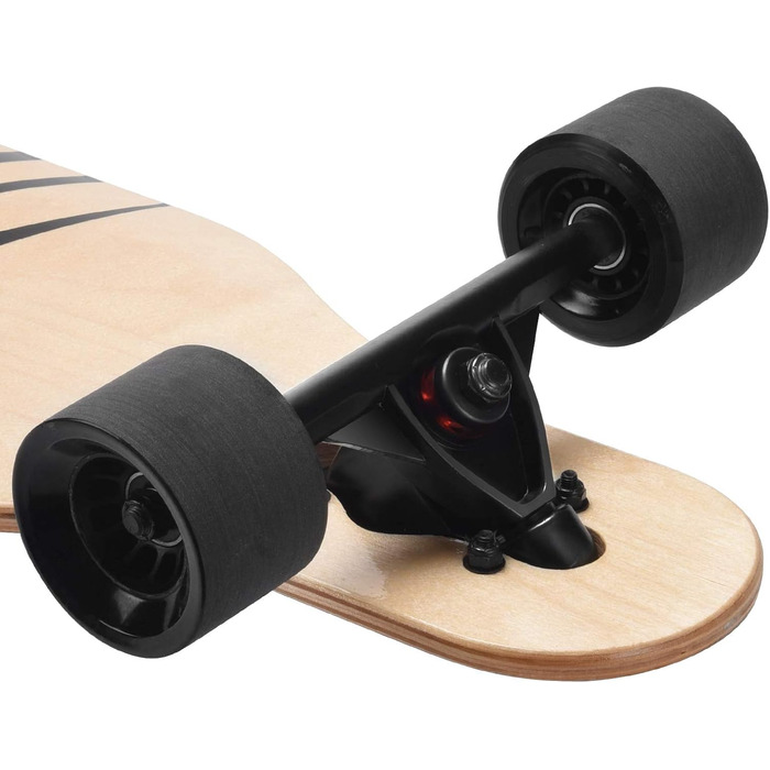 Дюймовий лонгборд скейтборд 8-шаровий з натурального клена для круїзу, карвінгу, фрістайлу та даунхілу з маячком T-Tool, 41-