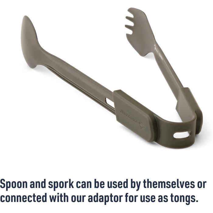 Набір столових приборів Frontier Ultralight - Довга ручка - 1 особа, 2 предмети - Кемпінгова ложка та лопатка тримач - Кемпінговий посуд з твердого анодованого алюмінію - Гладке та матове покриття - Ложка та лопатка 32 г з довгою ручкою