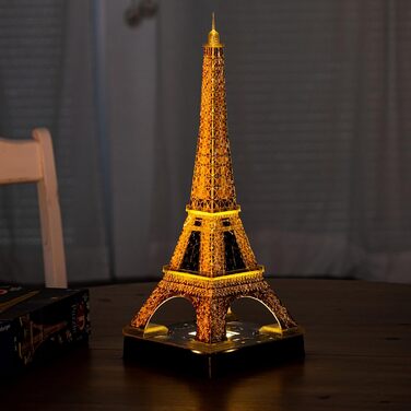 Пазл Ravensburger 12579 - Ейфелева вежа Нічне видання - визначна пам&39ятка Парижа - 3D-модель зі світлодіодним підсвічуванням для