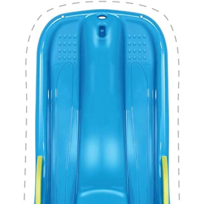 Сніговий боб снігова гірка пластик вкл. тягнучий трос і гальма синій