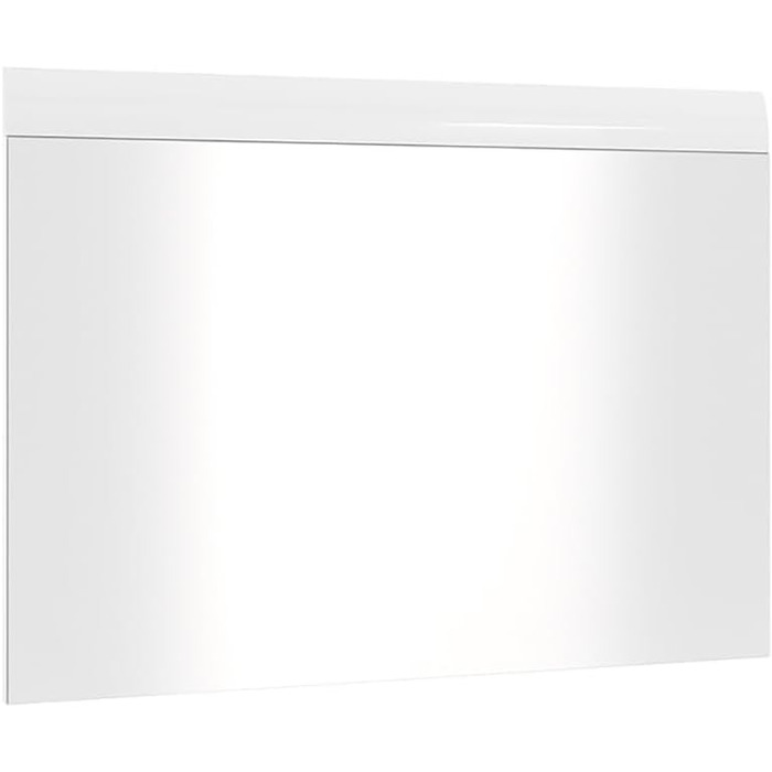 Шафа для одягу Lomadox 4 предмети з дзеркалом і тумбою для взуття білий глянцевий Шафа для передпокою в сучасному стилі