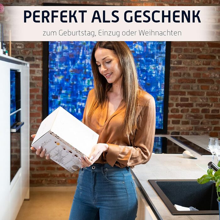 Френч-прес Friedewald Thermo - для кави та чаю - 1 л/8 чашок - для кемпінгу та дому - з подвійними стінками ізольований - Французький кавовий прес - Австрійська нержавіюча сталь - 8 год термоефектний крем/бежевий