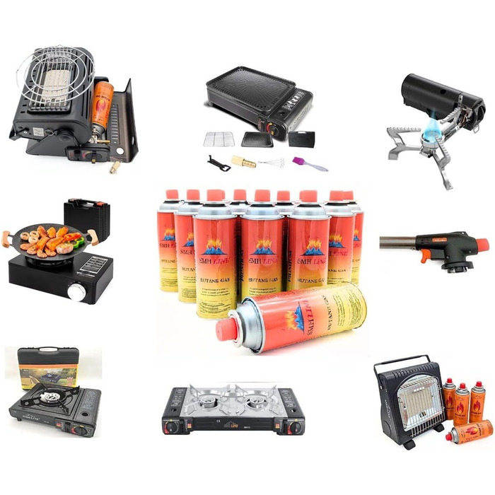 Набір посуду SMHLINE для кемпінгу, 10 предметів каструля 2л, сковорода 0.7л, чайник 1.1л для приготування їжі на природі, походів та подорожей