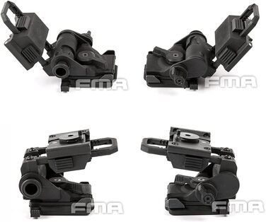 Тактичні мисливські окуляри нічного бачення GPNVG 18 та пластикове кріплення L4G24 NVG для страйкболу, чорного кольору