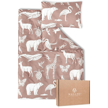 Дитяча постільна білизна 100x135 рожева бамбуковий та бавовняний сатин 400 TC розкішна якість гіпоалергенна дитяча дитяча постільн