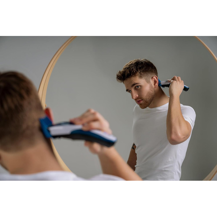 Бездротова машинка для стрижки волосся Wahl 09649-016 ColorPro, синій, сріблястий