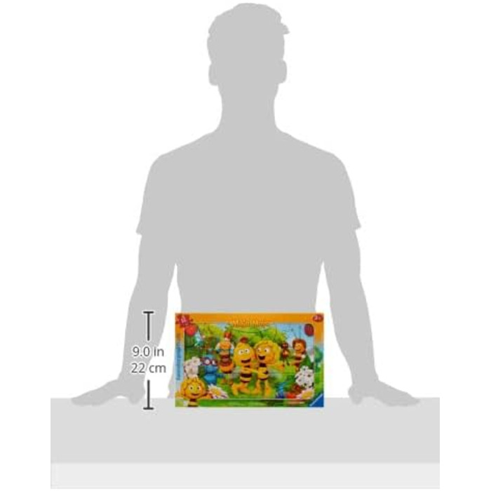 Дитячий пазл Ravensburger - 06121 Світ бджілки Майя - рамковий пазл для дітей від 3 років, 15 елементів, жовтий