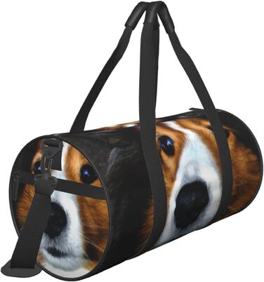 Спортивна сумка для подорожей, малюнок Шетландська вівчарка, Чорна, Універсальний розмір, Дорожня сумка