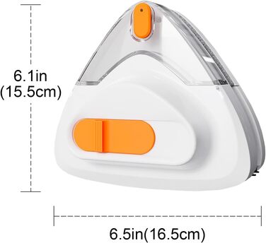 Регульований магнітний засіб для миття вікон Двостороння щітка-щітка для миття висотних будівель Товщина подвійного скла 8 мм 30 мм (помаранчевий)
