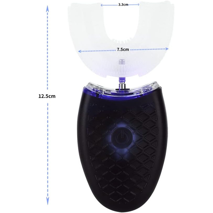 Подібна звукова електрична зубна щітка для дорослих Зубна щітка з автоматичним чищенням Інструмент для догляду за ротовою порожниною (чорна)