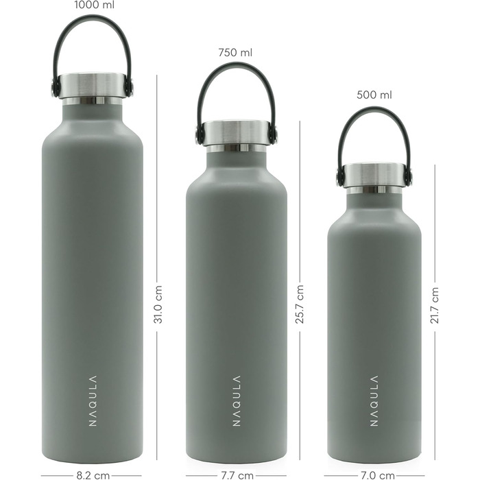 Термос об&39ємом 750 мл з ручкою для перенесення та знімним заварювачем для чаю або фруктів. Герметична пляшка з нержавіючої сталі, підходить для газованих напоїв, ізольована пляшка для гарячих та холодних напоїв. (Сірий) Сірий 750 мл