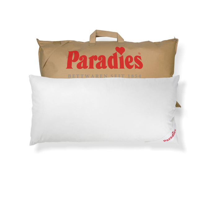 Подушка PARADIES 40x80 см із блискавкою - Softy Top Bio середньої жорсткості з алое вера, подушка для сну середньої жорсткості, веганська подушка середньої жорсткості (1 упаковка) 40 x 80 см