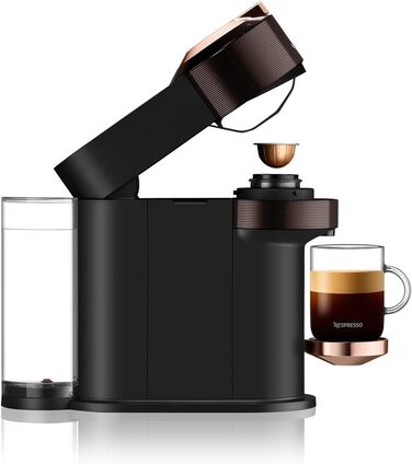 Кавова капсульна машина преміум-класу Nespresso De'Longhi ENV 120.BWAE Vertuo Next з піноутворювачем молока, коричнева