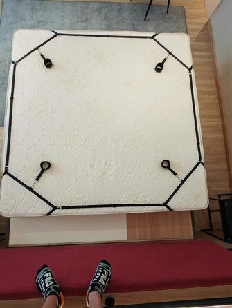 Набір для звязування БДСМ Обмежувачі для ліжка Секс-іграшка для пар I Надзвичайно стабільний набір для звязування з обмеженнями для ліжка, наручниками, завязаними очима, ременями для ліжка, регульованою довжиною, швидким встановленням за 1 хвилину