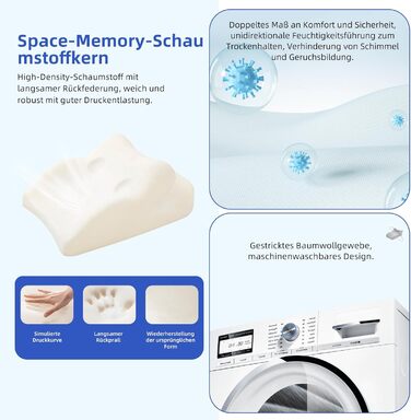 Подушка для читання для ліжка та дивана, ергономічна подушка для спини, подушка з піни з ефектом пам&39яті для спини, подушка для голови, подушка з рефлюксом, подушка для ніг, подушка для ліжка з чохлом, який можна прати, для сидіння, читання, перегляду т