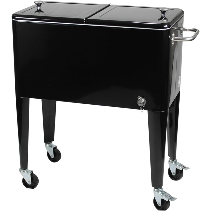 Кулер Kailua - коробка-холодильник, візок-холодильник, охолоджувач для напоїв, чорний