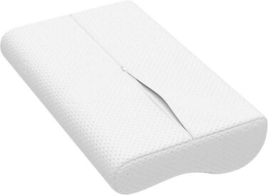 Ергономічна подушка bonmedico середнього розміру - Ортопедична подушка для підтримки шиї - Подушка для шиї для сну на боці та на спині - Подушка з піни з ефектом пам&39яті - Подушка для сну для дорослих - Подарунки для здоров&39я